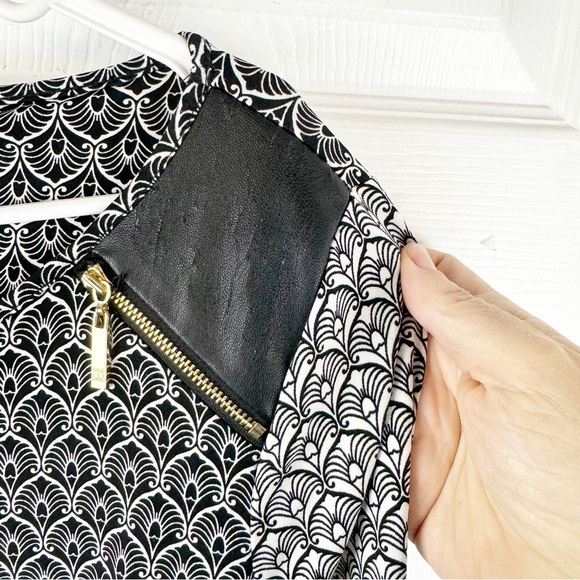 Ivanka Trump Black & Gray Sheath Dress with 3/4 Raglan Sleeves Size Large - Picture 5 of 10